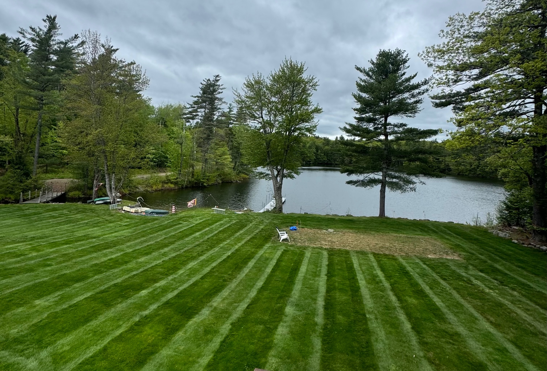 Beautifully landscaped front yard by LD Landscape Services LLC